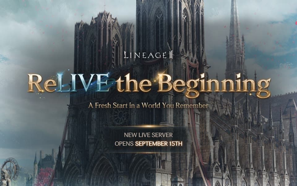 Lineage II ReLIVE the Beginning promotional art — cathedral key art