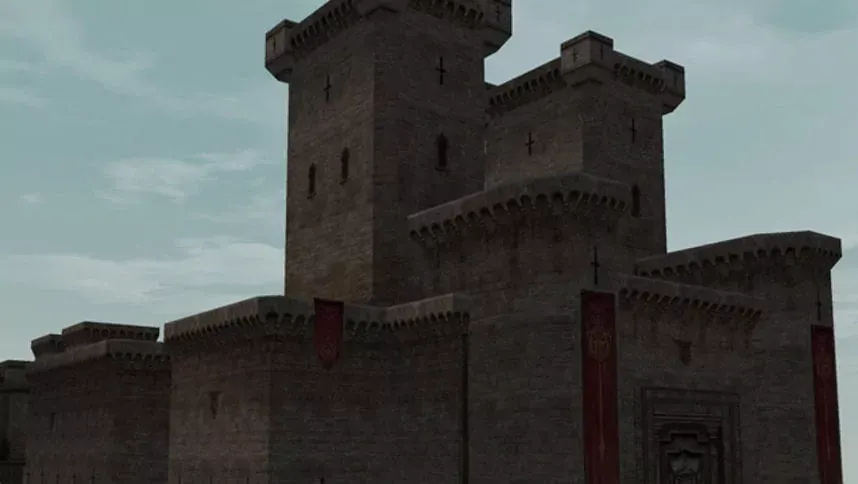 Oren Castle — classic siege keep exterior