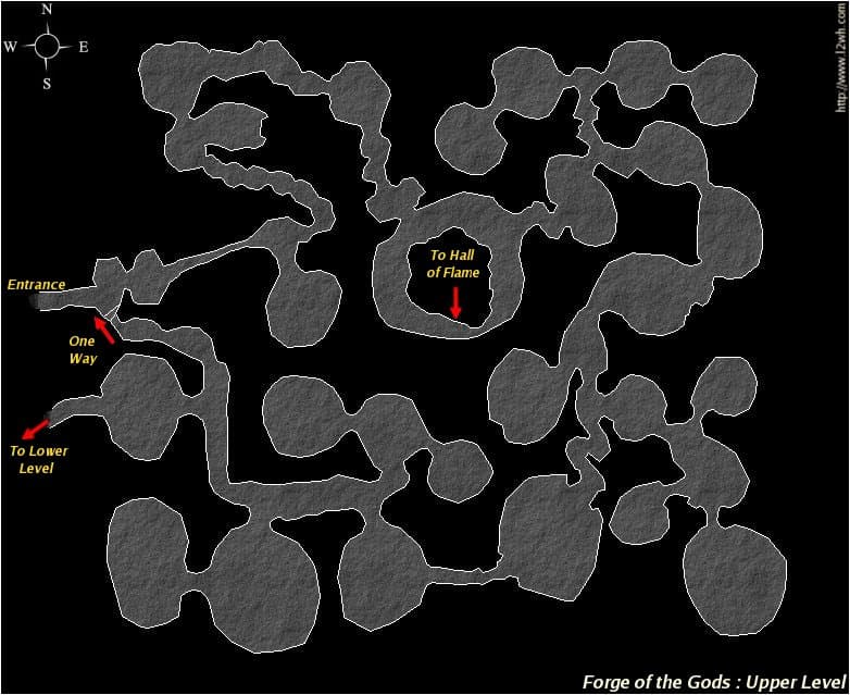 Forge of the Gods — upper level map — classic Lineage II