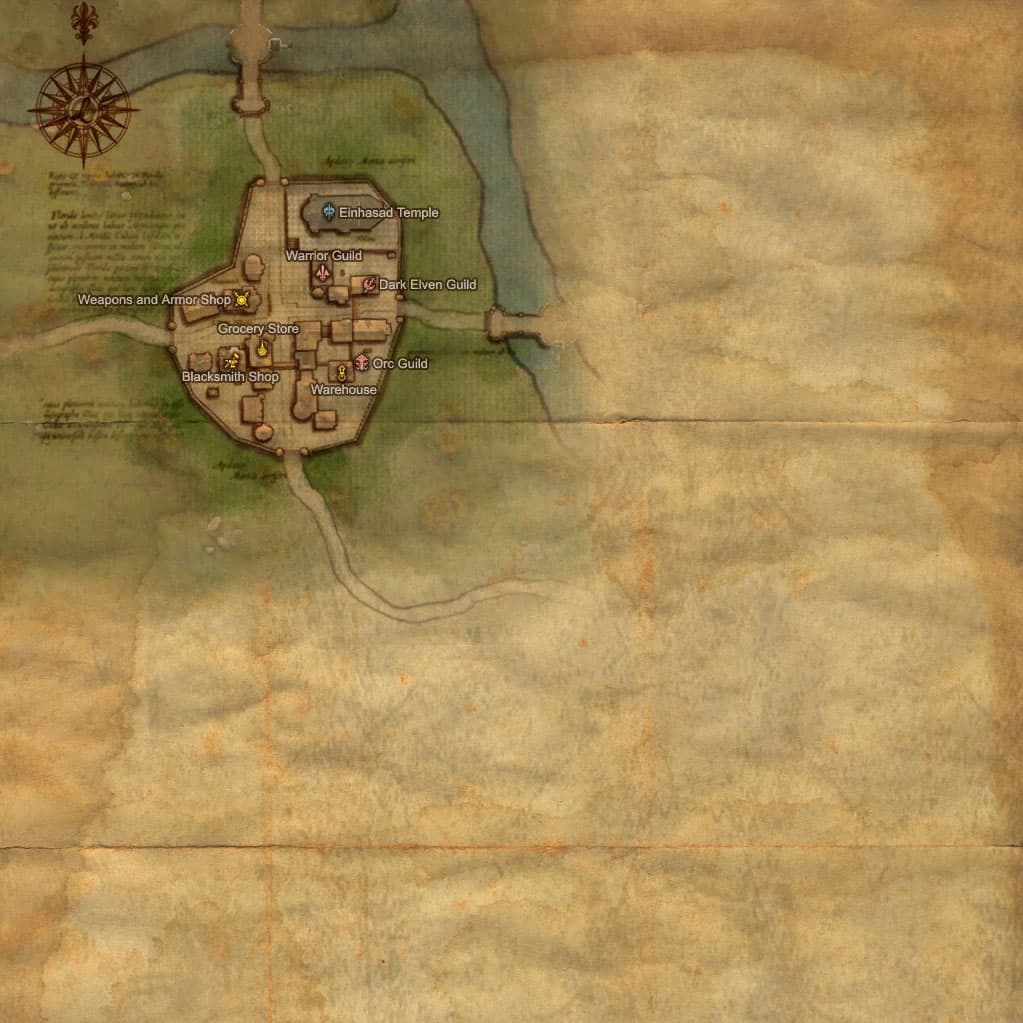Gludio Castle Town — classic hub map