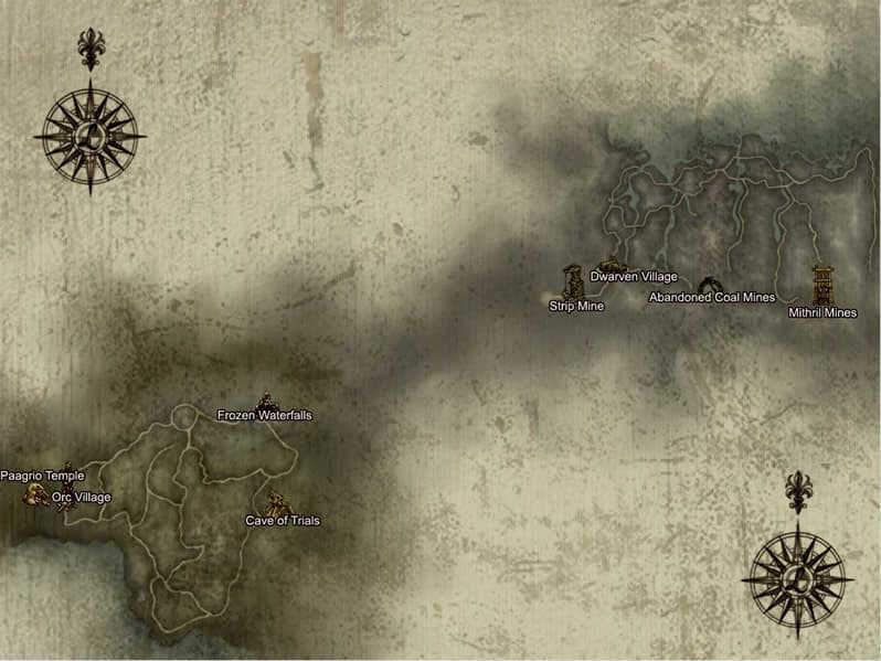 Elmore world map — Varka & Ketra territory — classic Lineage II