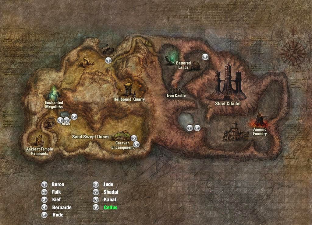 Hellbound island map — classic Lineage II